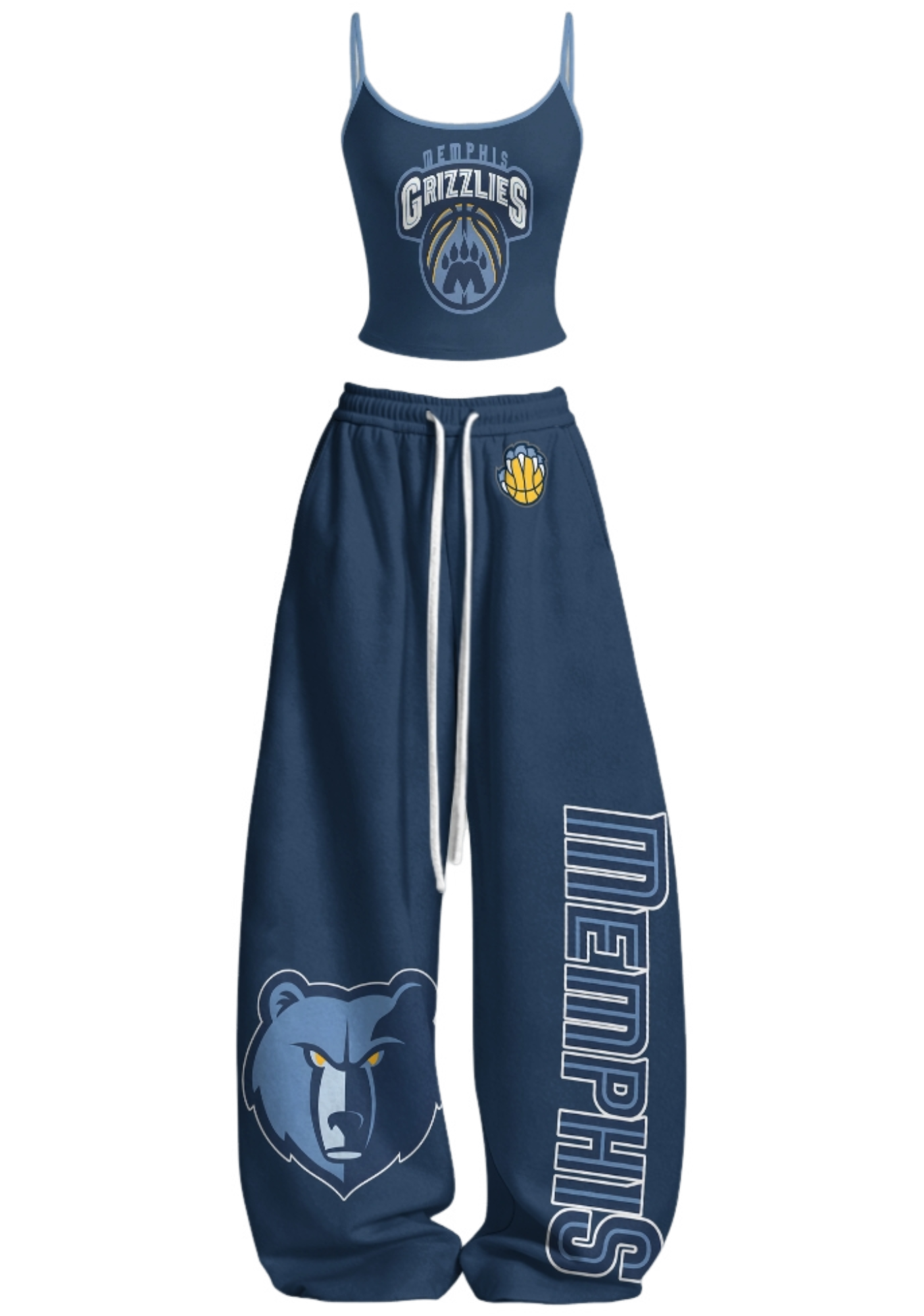 Memphis Grizzlies Tops & Elasticated Trousers Two-Piece Set Main image