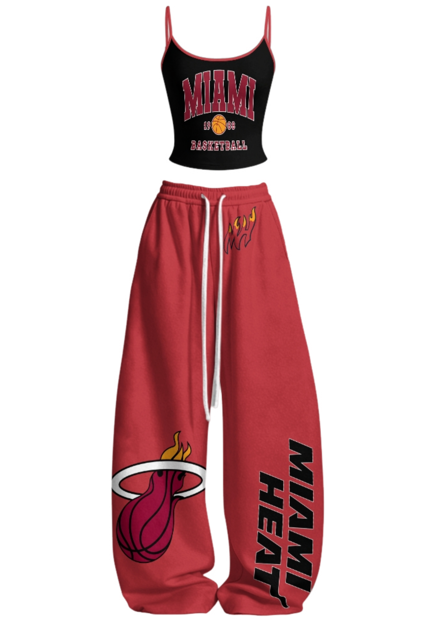 Miami Heat Tops & Elasticated Trousers Two-Piece Set Main image