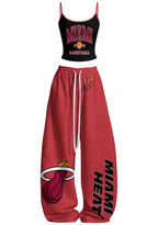 Miami Heat Tops & Elasticated Trousers Two-Piece Set