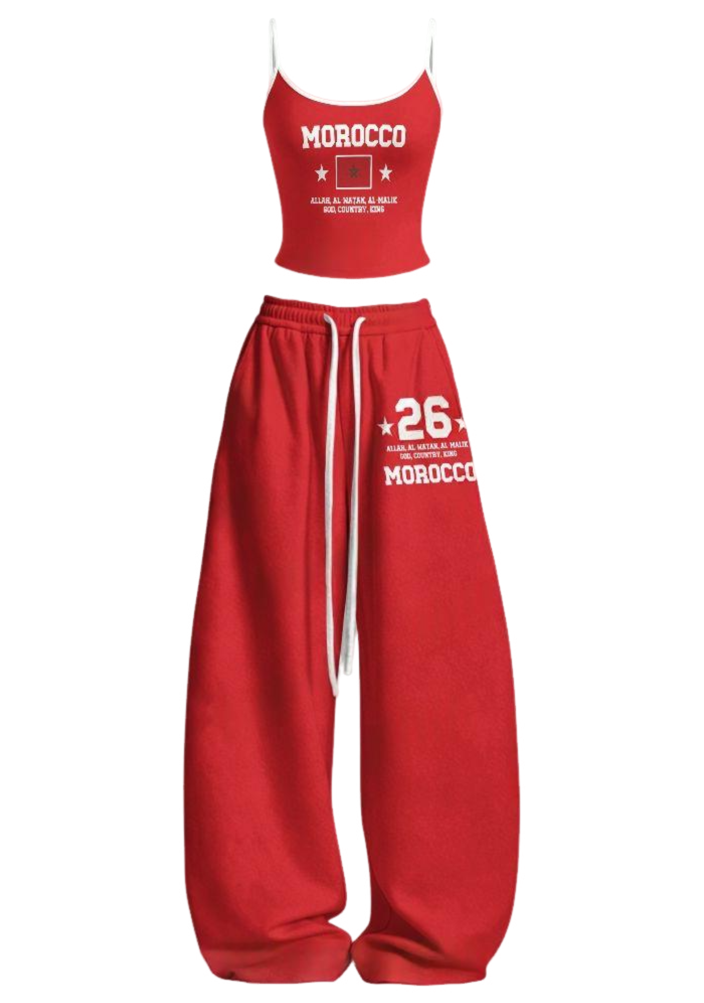 Morocco Letter #26 Tops & Elasticated Trousers Two-Piece Set Main image