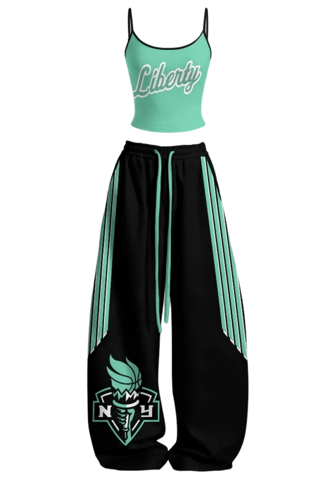 New York Liberty Tops & Elasticated Trousers Two-Piece Set Main image
