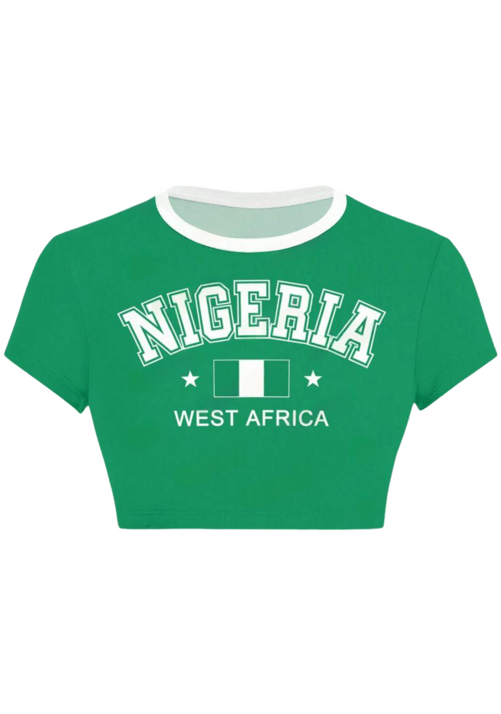 Nigeria Tops & Elasticated Trousers Two-Piece Set