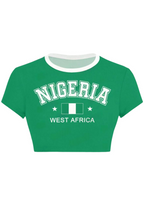 Nigeria Tops & Elasticated Trousers Two-Piece Set