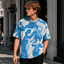 OM Marseille Blue White Camo T Shirt Custom Name For Fan