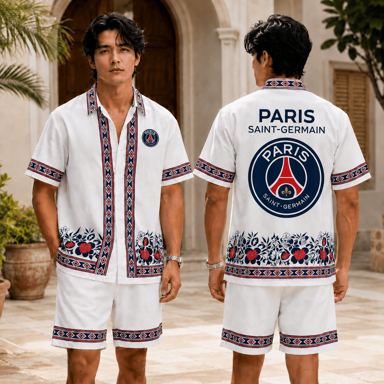 Paris Saint-Germain PSG Big Hawaiian & Short Pants For Fan