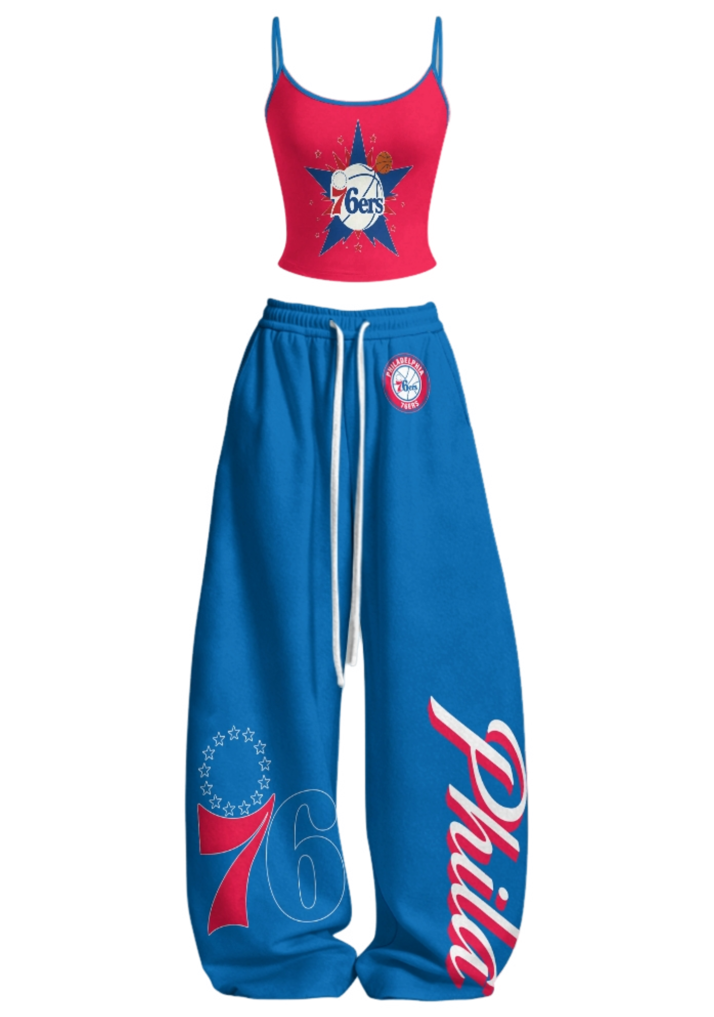 Philadelphia 76ers Tops & Elasticated Trousers Two-Piece Set Main image
