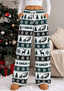 Womens Philadelphia Eagles Christmas Wide Leg Pants