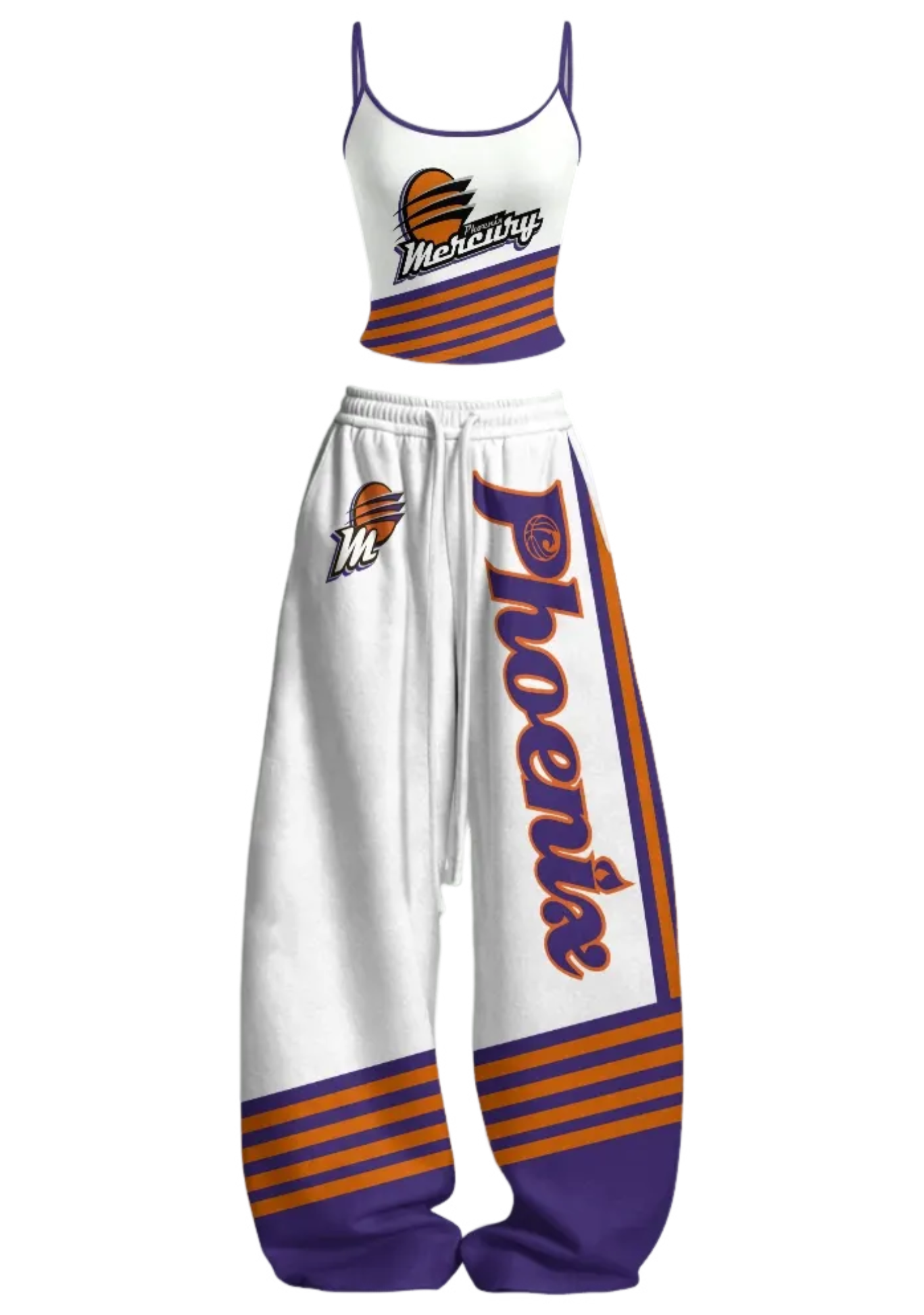 Phoenix Mercury WNBA Tops & Elasticated Trousers Two-Piece Set Main image