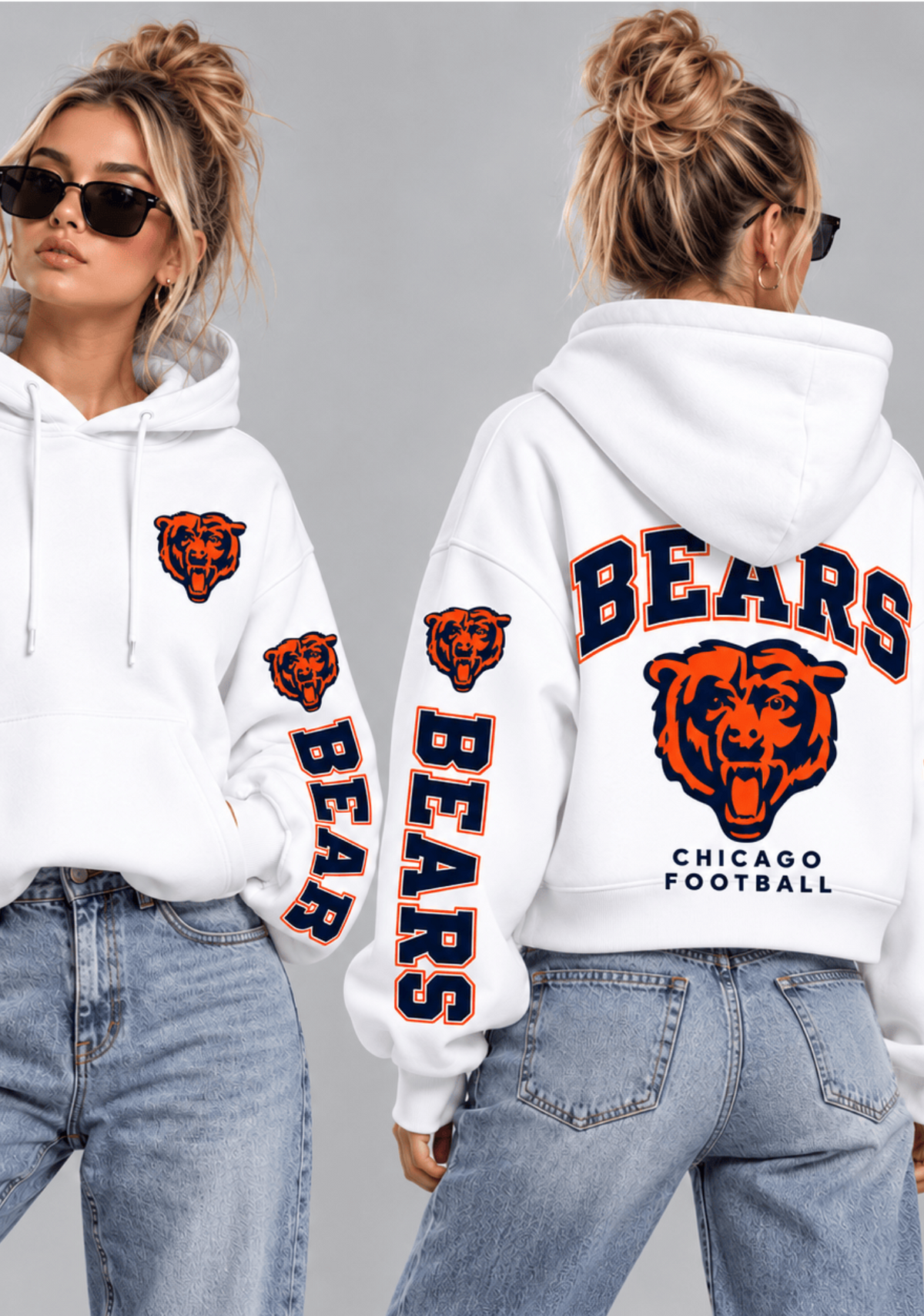 Women Chicago Bears Football Game Day Hoodie Main image