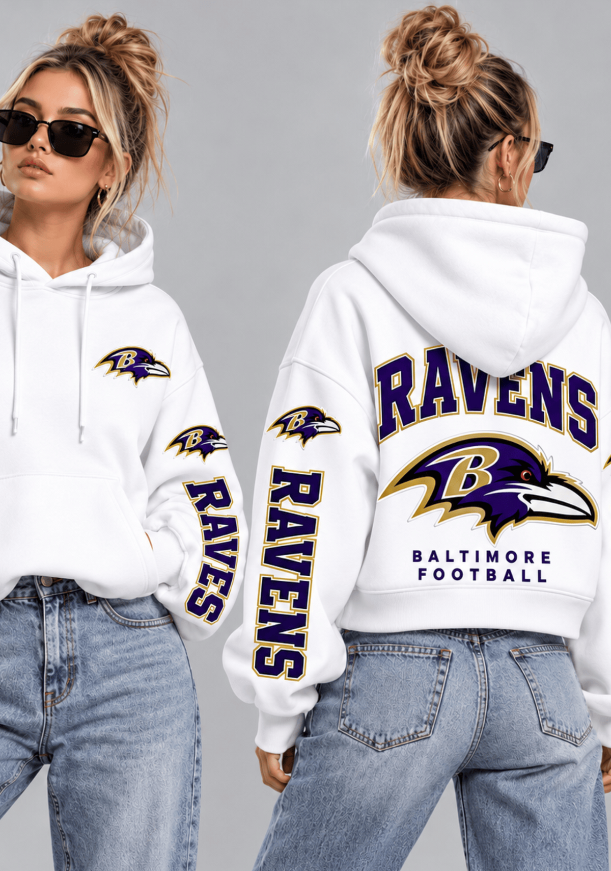 Women Baltimore Ravens Football Game Day Hoodie Main image