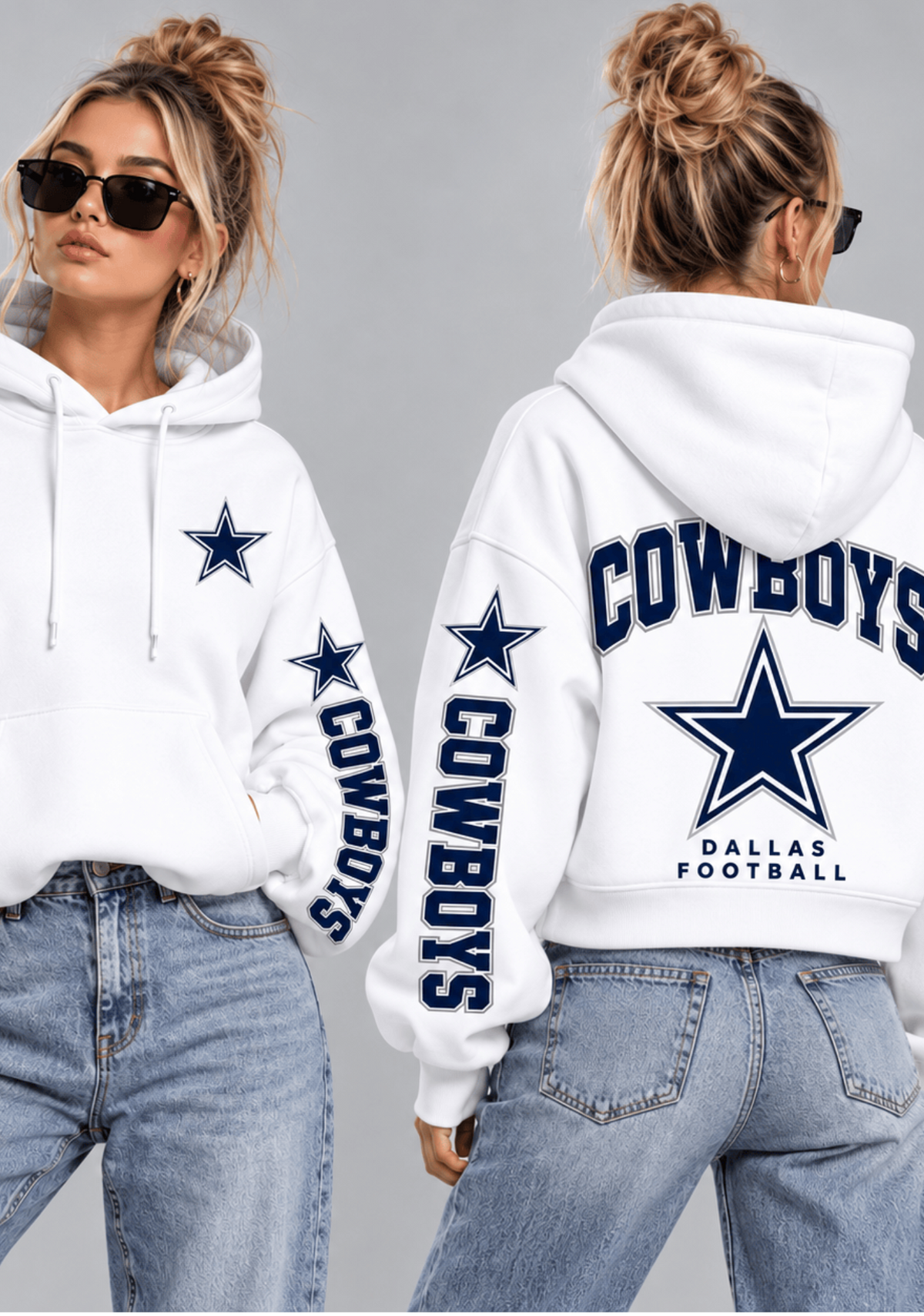 Women Dallas Cowboys Football Game Day Hoodie