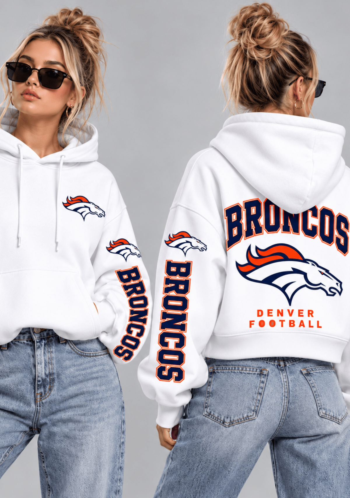 Women Denver Broncos Football Game Day Hoodie