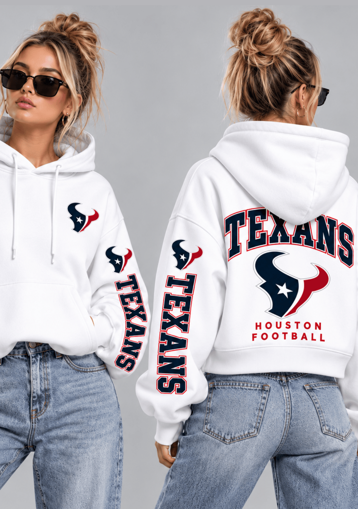 Women Houston Texans Football Game Day Hoodie