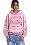 Women's In October We Wear Pink Floral Breast Cancer Awareness Hoodie