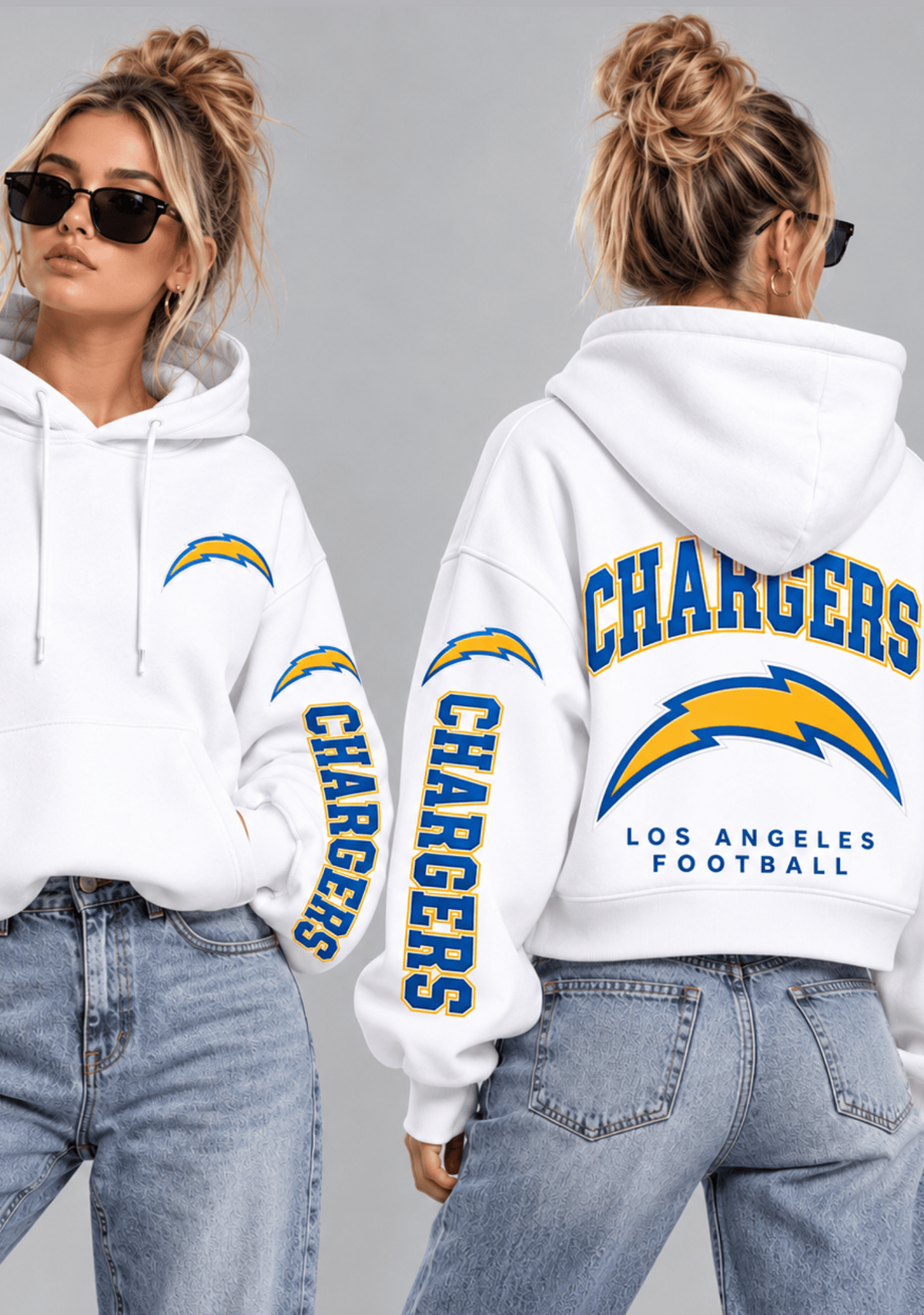 Women Los Angeles Chargers Football Game Day Hoodie