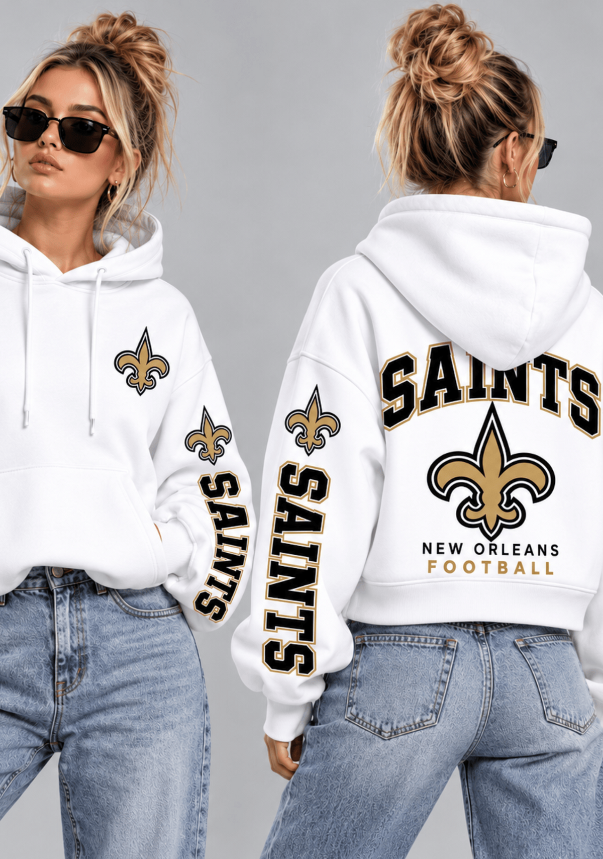 Women New Orleans Saints Football Game Day Hoodie Main image