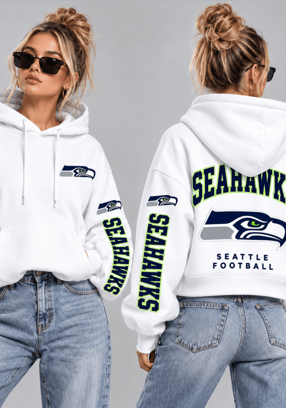 Women Seattle Seahawks Football Game Day Hoodie