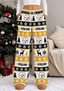 Womens Pittsburgh Steelers Christmas Wide Leg Pants