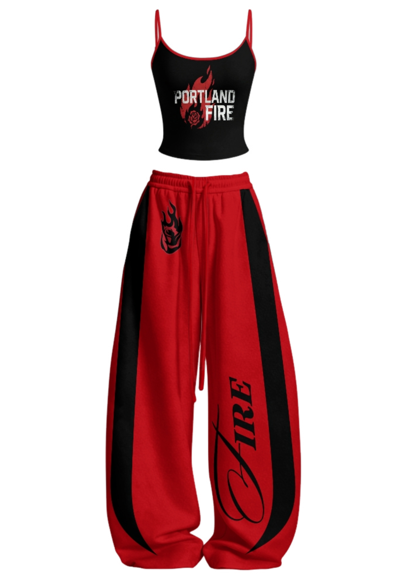 Portland Fire Tops & Elasticated Trousers Two-Piece Set Main image