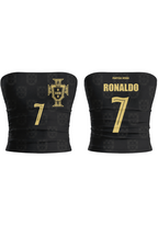 Luxury Gold Crest Portugal National Team #7 Tops & Elasticated Trousers Two-Piece Set