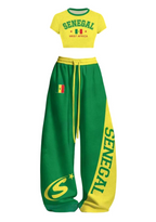 Senegal Tops & Elasticated Trousers Two-Piece Set