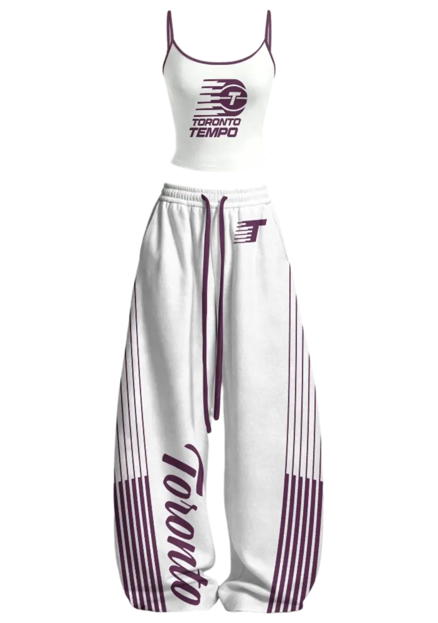 Toronto Tempo Tops & Elasticated Trousers Two-Piece Set Main image