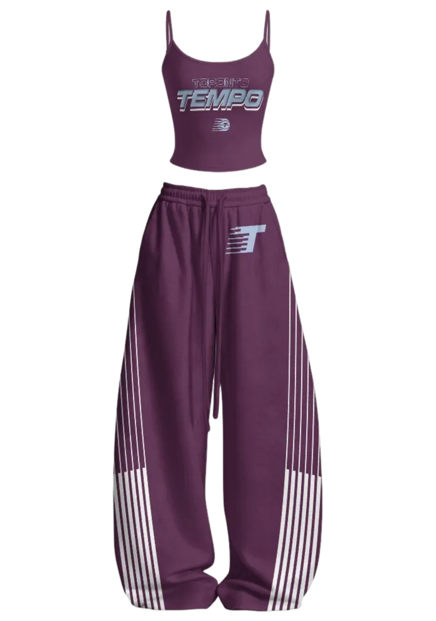 Toronto Tempo Tops & Elasticated Trousers Two-Piece Set Main image