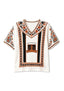 San Francisco Giants Bridge Boho Floral V-Neck Blouse