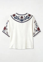 Boho Texans "This Girl Loves" Floral V-Neck Blouse