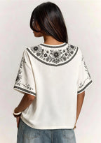 Boho Raiders "This Girl Loves" V-Neck Blouse