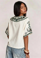 This Girl Loves Vikings Heart V-Neck Blouse