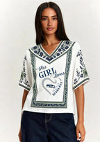 This Girl Loves Seattle Seahawks V-Neck Blouse