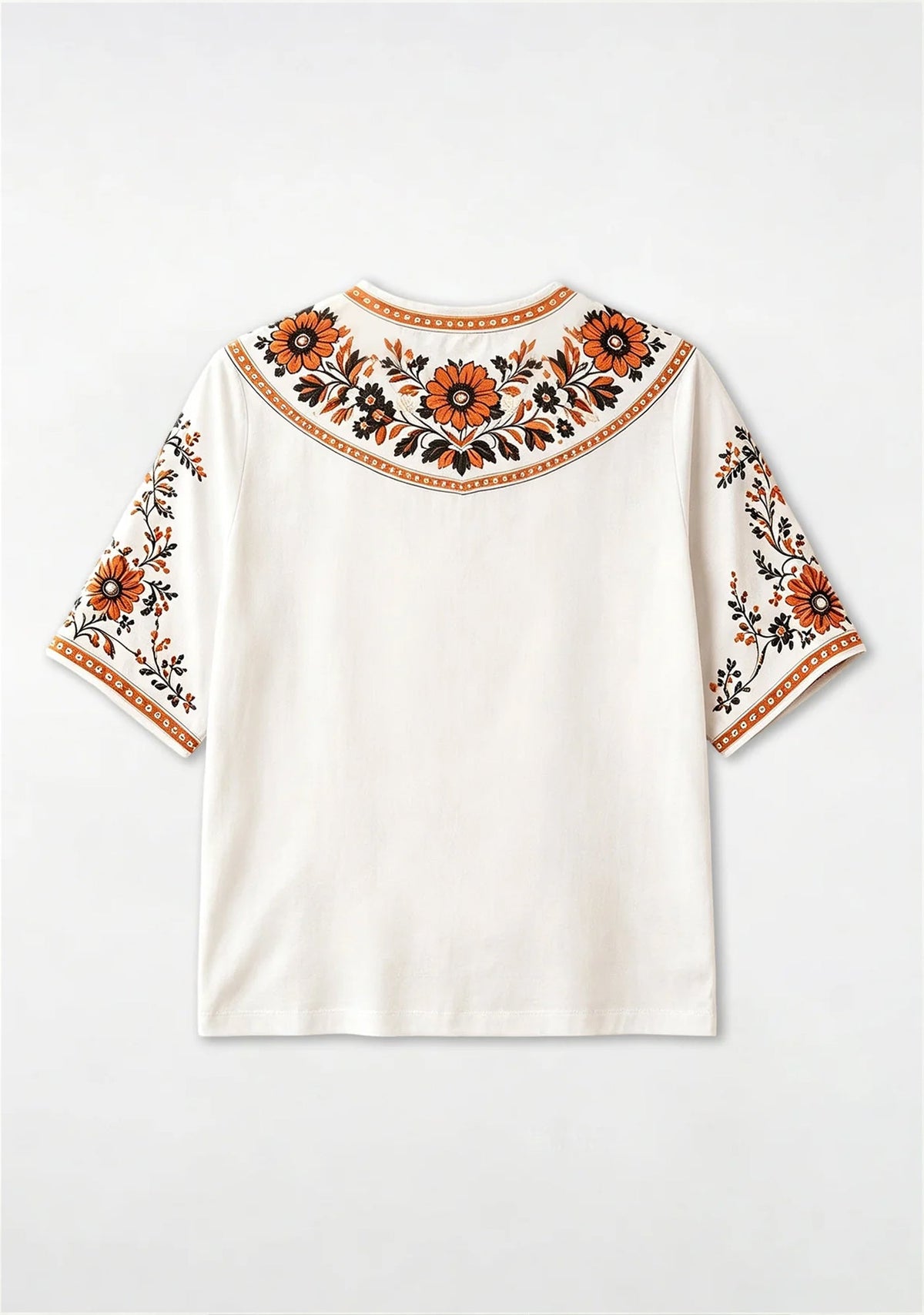 This Girl Loves Chicago Bears Boho Floral V-Neck Blouse
