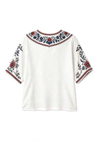 This Girl Loves New England Patriots Boho Floral V-Neck Blouse