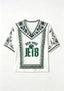 New York Jets Boho Floral V-Neck Blouse