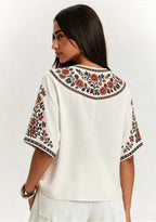 Denver Broncos Infinity Heart Love V-Neck Blouse