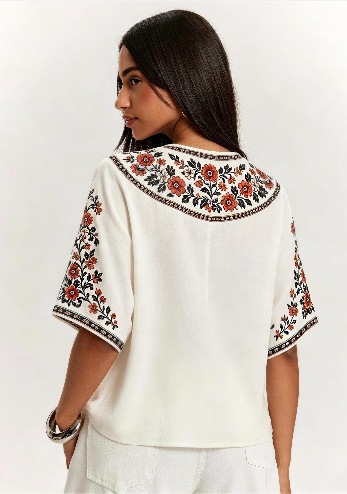 Denver Broncos Infinity Heart Love V-Neck Blouse