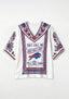 Boho Floral Buffalo Bills Crazy Bills Lady V-Neck Blouse