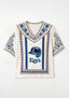 Tampa Bay Rays Baseball Helmet V-Neck Blouse