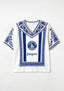Los Angeles Dodgers Mexican Floral Border V-Neck Blouse