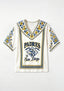 San Diego Padres Retro Logo Boho V-Neck Blouse