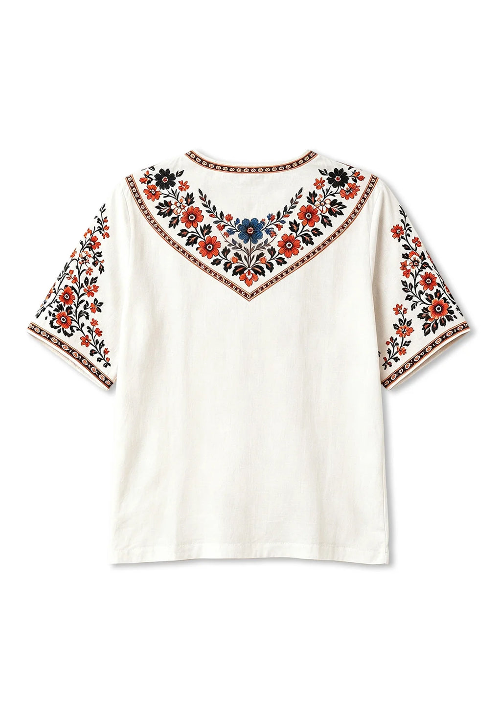 San Francisco Giants Bridge Boho Floral V-Neck Blouse