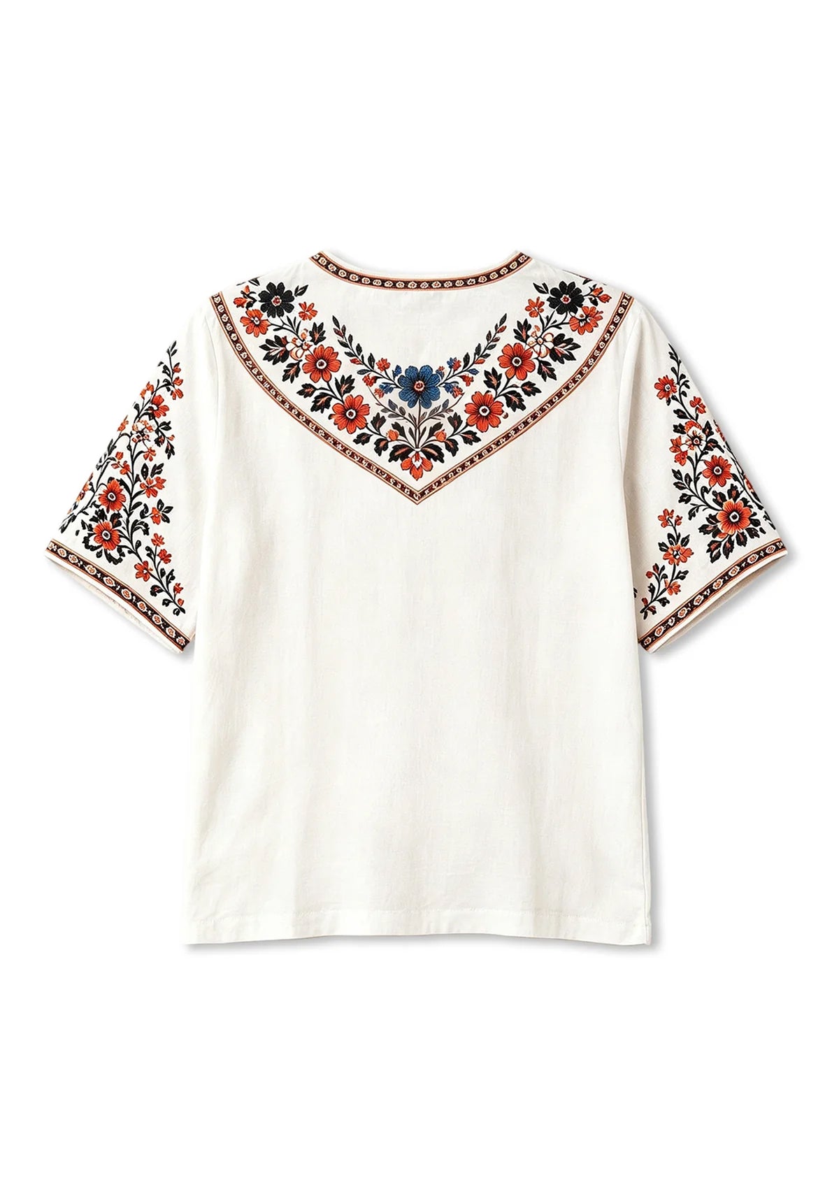 San Francisco Giants Bridge Boho Floral V-Neck Blouse