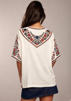 San Francisco Giants Custom Galvan Boho Floral V-Neck Blouse
