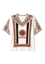San Francisco Giants Custom Galvan Boho Floral V-Neck Blouse