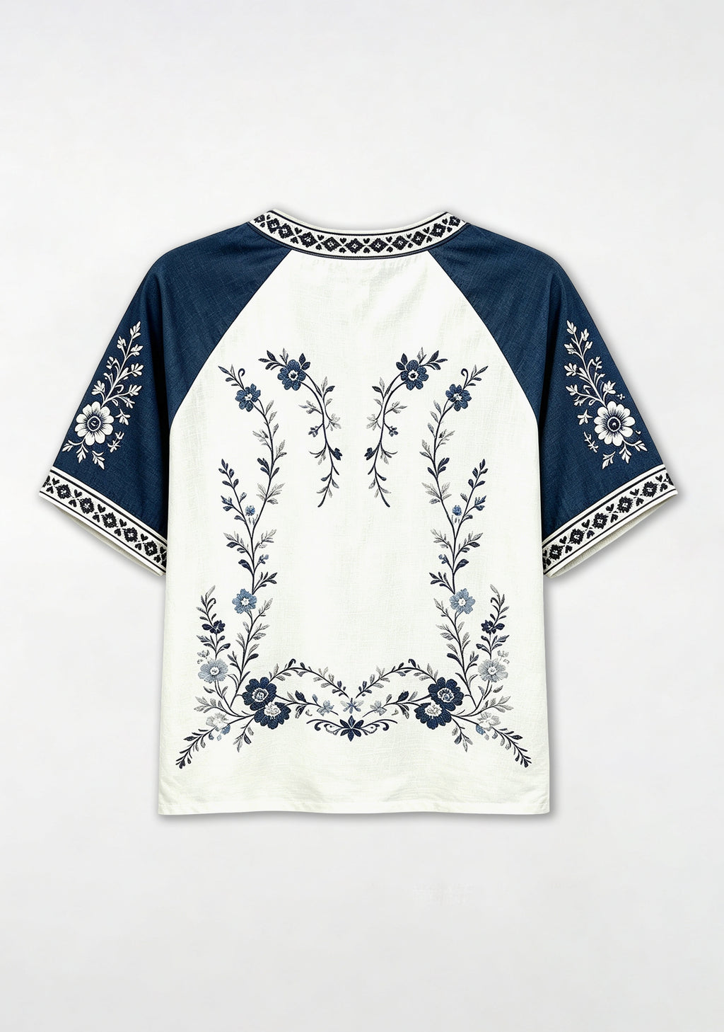 Boho Floral Dallas Cowboys Heart Star V-Neck T Shirt