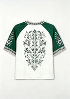 Philadelphia Eagles Boho Floral Heart V-Neck T Shirt
