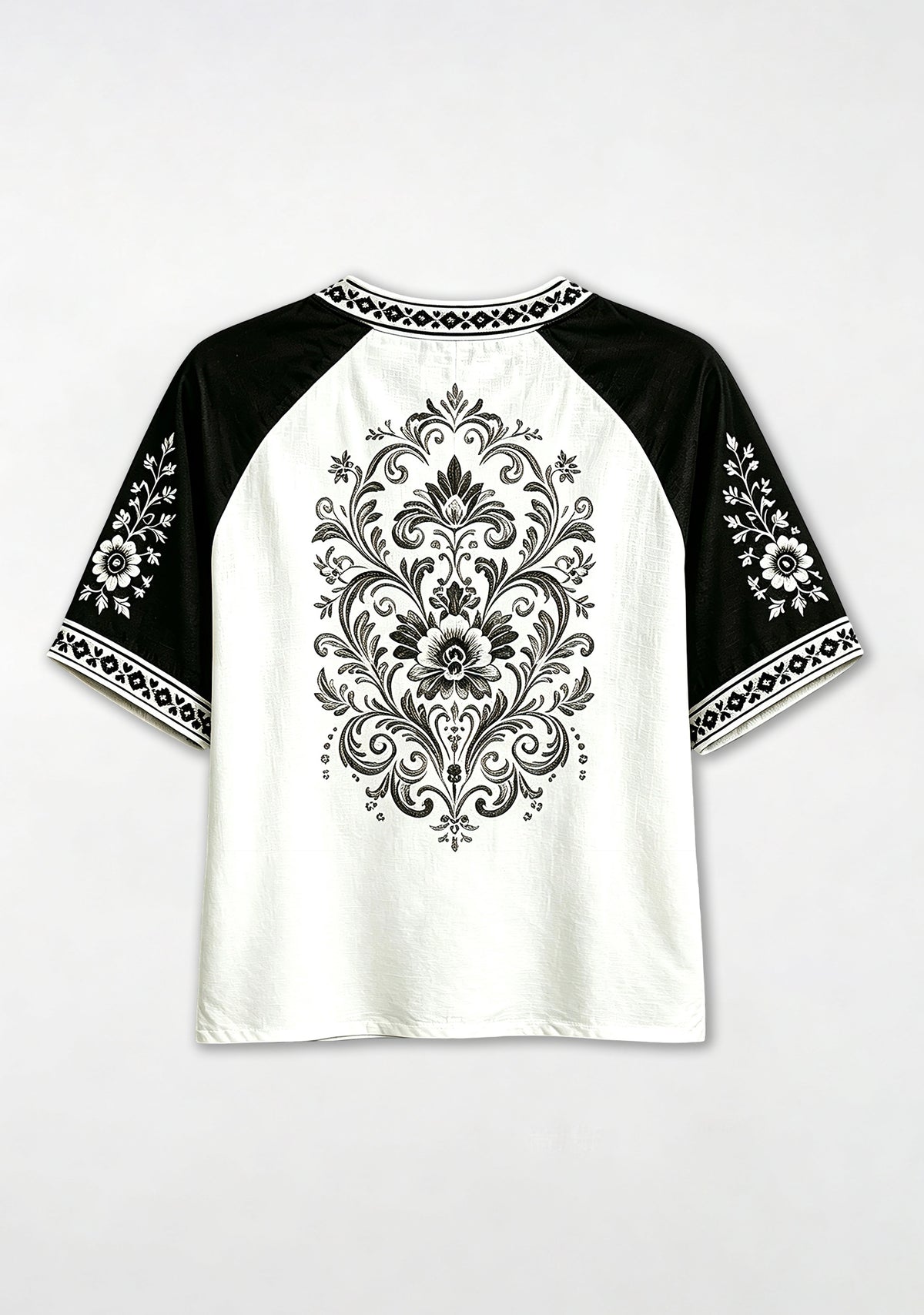 Las Vegas Raiders Boho Floral Graphic V-Neck T Shirt