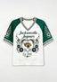 Jacksonville Jaguars Boho Floral Heart Raglan NFL V-Neck T Shirt