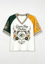 Green Bay Packers Bohemian Floral Heart NFL V-Neck T Shirt